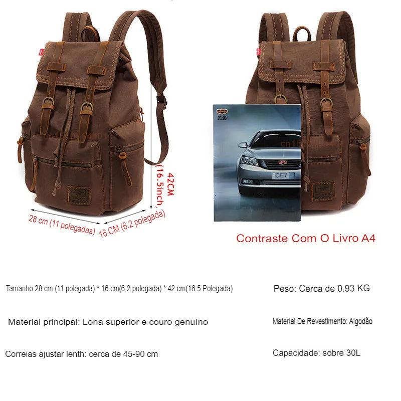 Mochila Masculina Vintage