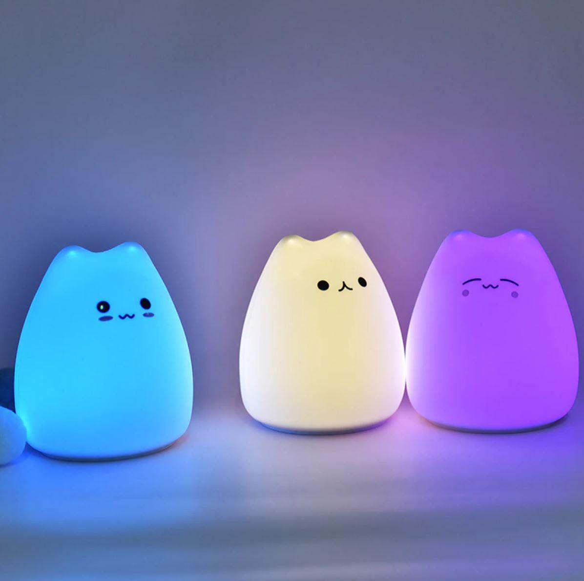 Luminária Gatinho Fofo Brilhante