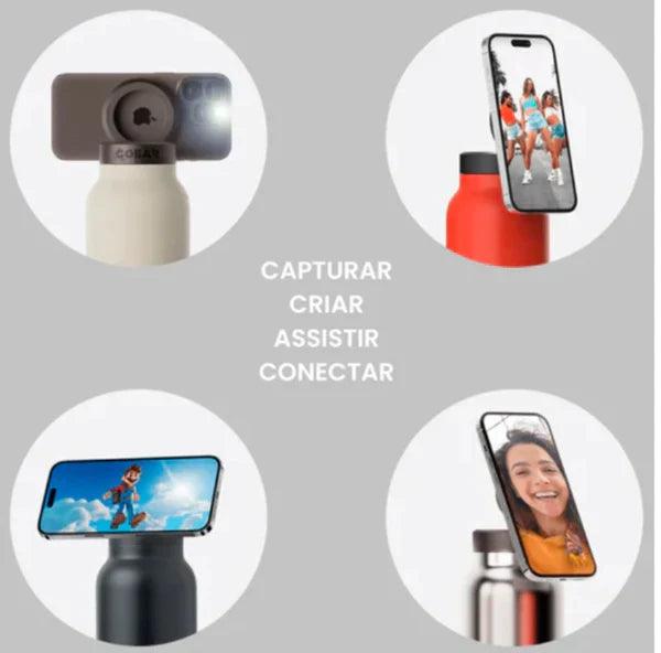 Garrafa Térmica com Suporte Magnético