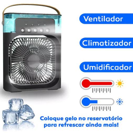 FreshAir - Mini Ventilador e Refrigerador Portátil - 3 em 1